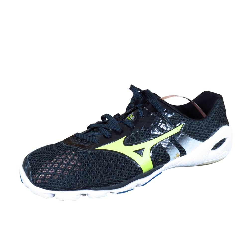 Mizuno Wave Evo Levitas Men Running Shoes Size 7 Minimalist Trainer Black Yellow